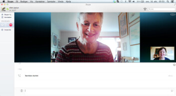Ellen A. Andreassen Jaatun kan kommunisere med moren via Skype. Ellen A. Andreassen Jaatun kan kommunisere med moren via Skype.