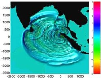 "Denne figuren viser bevegelsem til tsunamien i 2004. (Illustrasjon: International Center for Geohazards)" "Denne figuren viser bevegelsem til tsunamien i 2004. (Illustrasjon: International Center for Geohazards)"