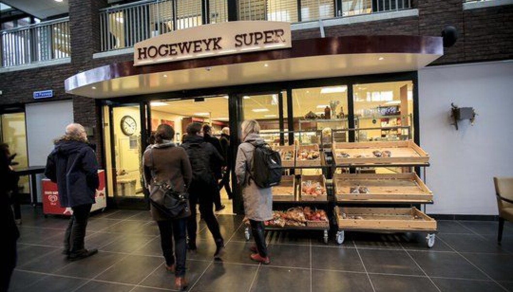 I demenskvartalets gater i den nederlandske demenslandsbyen De Hogeweyk finner du både en matbutikk og livsstilpregede gruppeboliger. I demenskvartalets gater i den nederlandske demenslandsbyen De Hogeweyk finner du både en matbutikk og livsstilpregede gruppeboliger.