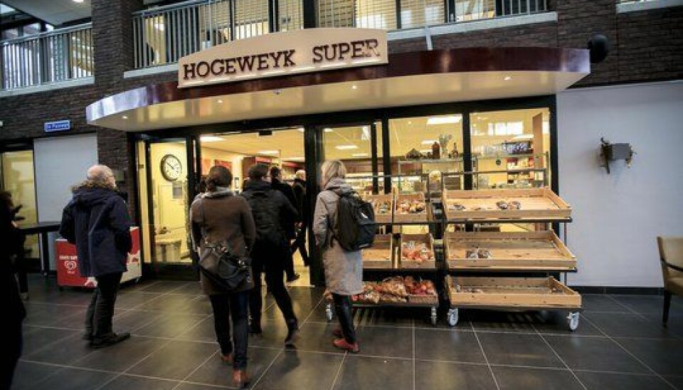I demenskvartalets gater i den nederlandske demenslandsbyen De Hogeweyk finner du både en matbutikk og livsstilpregede gruppeboliger.