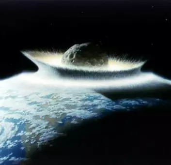 "Asteroider og kometer kan ha vært både livgivere og masseødeleggere i jordas historie. (Illustrasjon: NASA)"