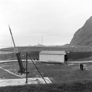 Utsikt mot rakettskytefeltet på Andøya sommeren 1962. (Foto: Andøya Rakettskytefelt) Utsikt mot rakettskytefeltet på Andøya sommeren 1962. (Foto: Andøya Rakettskytefelt)