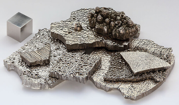 Kobolt brukes i mange litium-ionbatterier. Det er ikke et sjeldent jordmetall, men likevel kostbart, og derfor lønnsomt å gjenvinne. (Foto: Alchemist-hp, Wikimedia Commons.) Kobolt brukes i mange litium-ionbatterier. Det er ikke et sjeldent jordmetall, men likevel kostbart, og derfor lønnsomt å gjenvinne. (Foto: Alchemist-hp, Wikimedia Commons.)