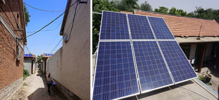 Nå etableres solcellepanel også på landsbygda. Nå etableres solcellepanel også på landsbygda.