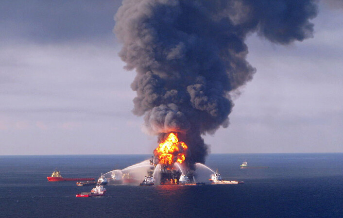 Deepwater Horizon-ulykken i 2010 forårsaken historiens største oljeutslipp til havet. (Foto: US Coast Guard) Deepwater Horizon-ulykken i 2010 forårsaken historiens største oljeutslipp til havet. (Foto: US Coast Guard)