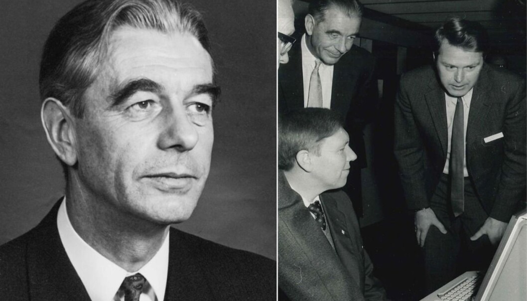 Selmer var en pådriver for å få etablert infrastruktur for tungregning – det vi i dag ville kalt skikkelig datakraft – i Bergen. Til høyre beundrer Selmer UiBs nyanskaffede UNIVAC-maskin i 1973 sammen med Magne Lerheim og Kåre Bjørnenak. Selmer var styreformann for EDB-avdelingen på UiB fra 1970. Selmer var en pådriver for å få etablert infrastruktur for tungregning – det vi i dag ville kalt skikkelig datakraft – i Bergen. Til høyre beundrer Selmer UiBs nyanskaffede UNIVAC-maskin i 1973 sammen med Magne Lerheim og Kåre Bjørnenak. Selmer var styreformann for EDB-avdelingen på UiB fra 1970.