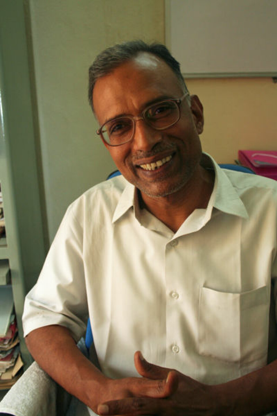 Professor K. C. Suri ved University of Hyderabad. (Foto: Asle Rønning)
