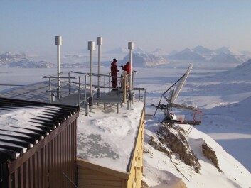 Zeppelin-observatoriet ved Ny Ålesund. (Foto: NILU) Zeppelin-observatoriet ved Ny Ålesund. (Foto: NILU)