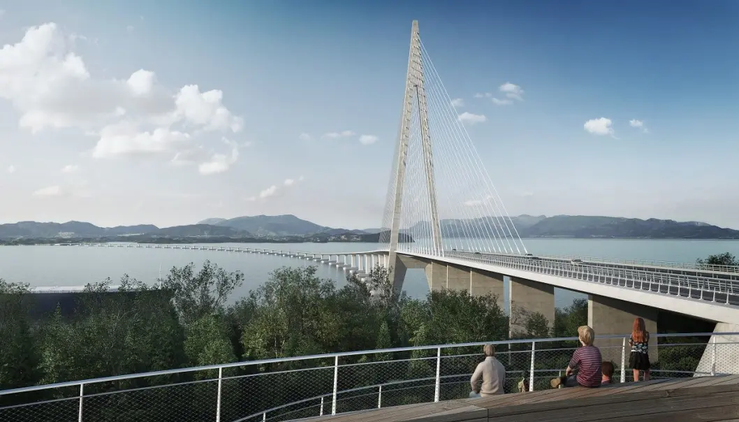Når ferjer byttes ut med bruer, får det konsekvenser for de fastboende. Her fra kryssing av Bjørnafjorden på Vestlandet. (Foto: Statens vegvesen/AMC). Når ferjer byttes ut med bruer, får det konsekvenser for de fastboende. Her fra kryssing av Bjørnafjorden på Vestlandet. (Foto: Statens vegvesen/AMC).