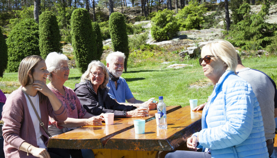 Being outdoors and spending time with others is a big part of the care given to people with dementia on farms.