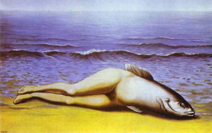 Maleriet Collective invention av Magritte. (Foto: (Maleri: René Magritte)) Maleriet Collective invention av Magritte. (Foto: (Maleri: René Magritte))