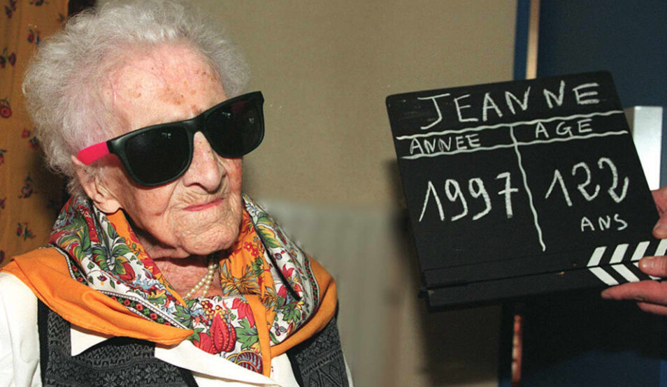 Verdens lengstlevende kvinne, Jeanne Calment, var 122 år og 166 dager gammel da hun døde i 1997. Frem til da var hun et yndet intervjuobjekt som stilte på det meste. Selv om det krevde komisk store solbriller.