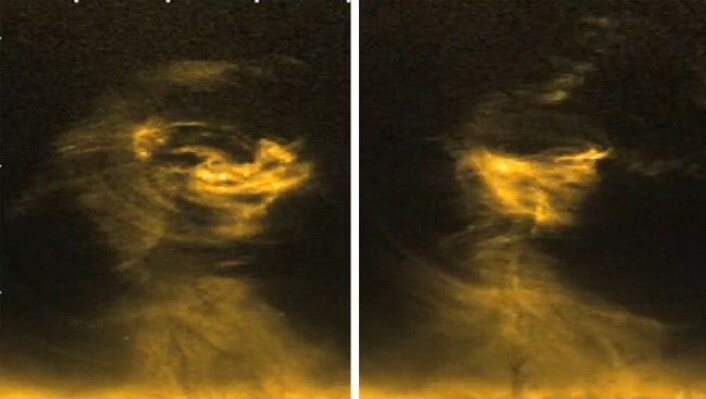 Denne soltornadoen er fem ganger større enn jorda. (Foto: Colourbox) Denne soltornadoen er fem ganger større enn jorda. (Foto: Colourbox)