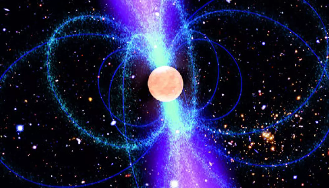Første pulsar funnet uten radiobølger