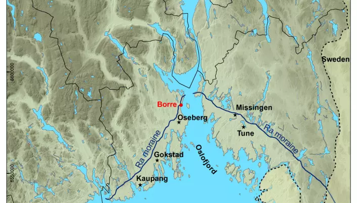 Borre ligger i nærheten av flere andre velkjente funnsteder i Oslofjordområdet.
