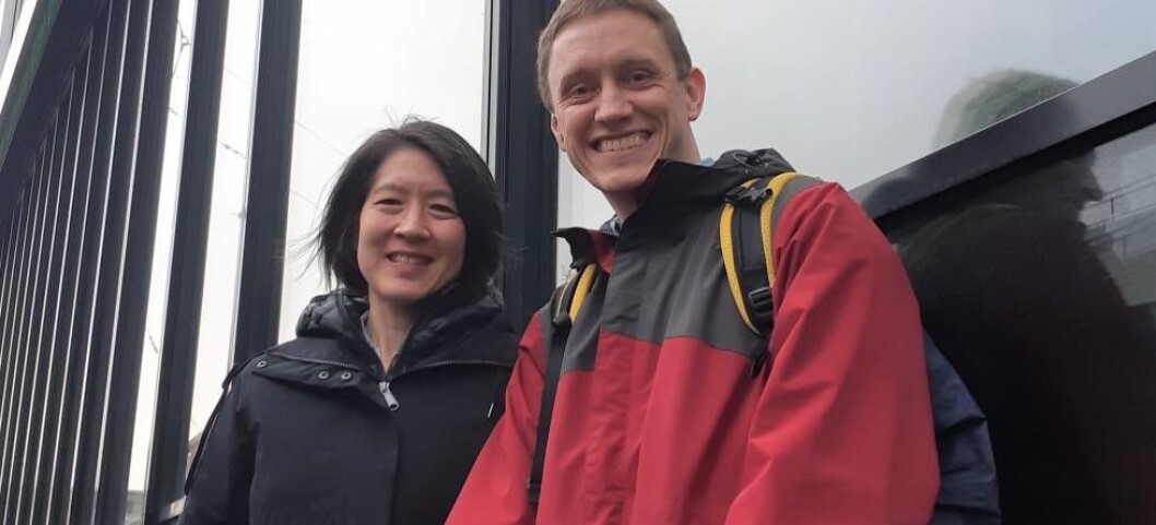 Professor Camille Li at UiB, with host and researcher Stephen Outten at NERSC. Professor Camille Li at UiB, with host and researcher Stephen Outten at NERSC.
