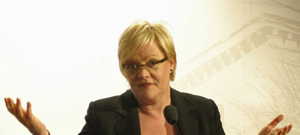 Kunnskapsminister Kristin Halvorsen. Andreas Graven