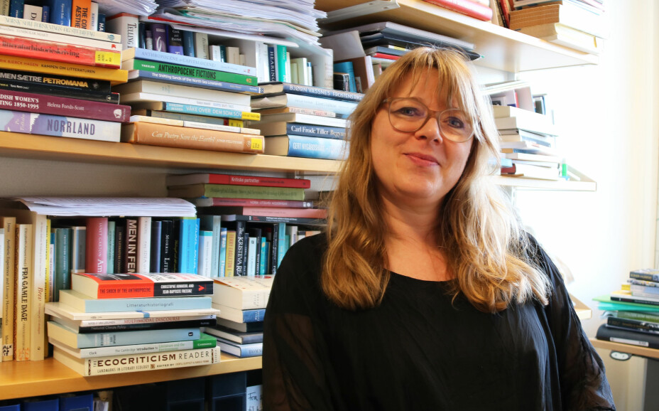 Sissel Furuseth is studying literature covering the climate crisis.