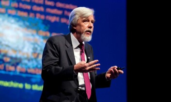 Rolf-Dieter Heuer la ikke skjul på sin entusiasme da han forklarte hva han tror oppdagelsen av Higgs-bosonet kan åpne dørene til i fremtiden. (Foto: ESOF2012/Maxwell's Dublin) Rolf-Dieter Heuer la ikke skjul på sin entusiasme da han forklarte hva han tror oppdagelsen av Higgs-bosonet kan åpne dørene til i fremtiden. (Foto: ESOF2012/Maxwell's Dublin)