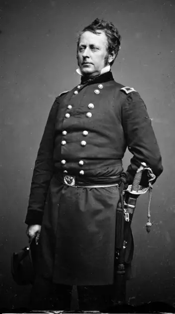Generalmajor Joseph "Fighting Joe" Hooker  fikk kallenavnet sitt på grunn av en journalistisk feil. Men navnet ble værende. (Foto: Mathew Brady / wikimedia commons)