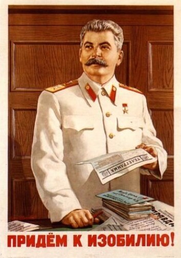 Kan en kar som dette styre oss mot løsninger på globale utfordringer? Neppe i dag. (Foto: (Gammelt sovjetisk poster)) Kan en kar som dette styre oss mot løsninger på globale utfordringer? Neppe i dag. (Foto: (Gammelt sovjetisk poster))