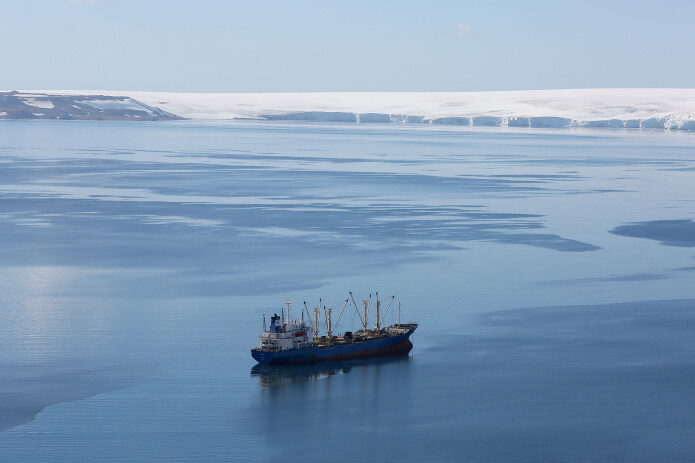 A krill fishing ship of unknown nationality in Half Moon Bay, Antarctica. Krill is a possible source of omega-3 fatty acids. A krill fishing ship of unknown nationality in Half Moon Bay, Antarctica. Krill is a possible source of omega-3 fatty acids.