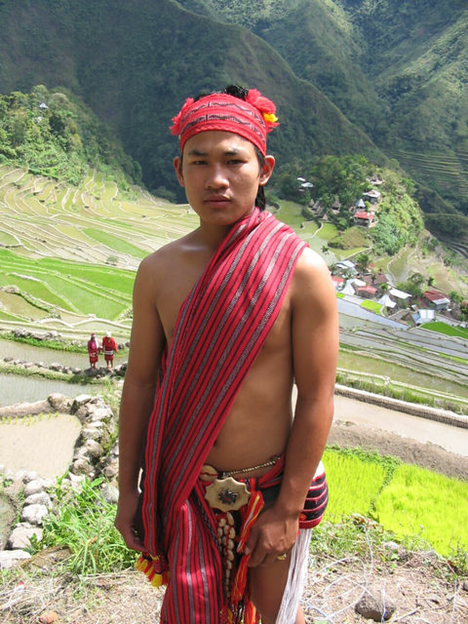 Ifugao gutt kledd i tradisjonelle klær, Banaue. (Foto: Jon Henrik Remme)