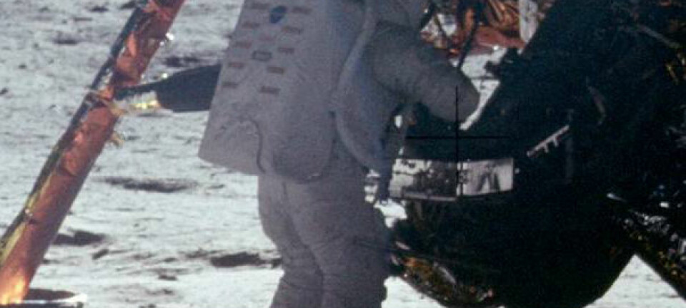 Neil Armstrong på månen. NASA