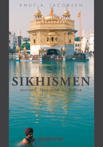"Knut Jacobsens bok om sikhismen. Omslaget viser sikhenes helligste tempel." "Knut Jacobsens bok om sikhismen. Omslaget viser sikhenes helligste tempel."
