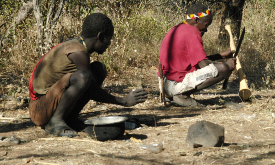 Er det spesielt helsebringende å sitte på huk? Disse to personene fra Hadza-folket i Tanzania hviler på en annerledes måte enn vi er vant med. Er det spesielt helsebringende å sitte på huk? Disse to personene fra Hadza-folket i Tanzania hviler på en annerledes måte enn vi er vant med.
