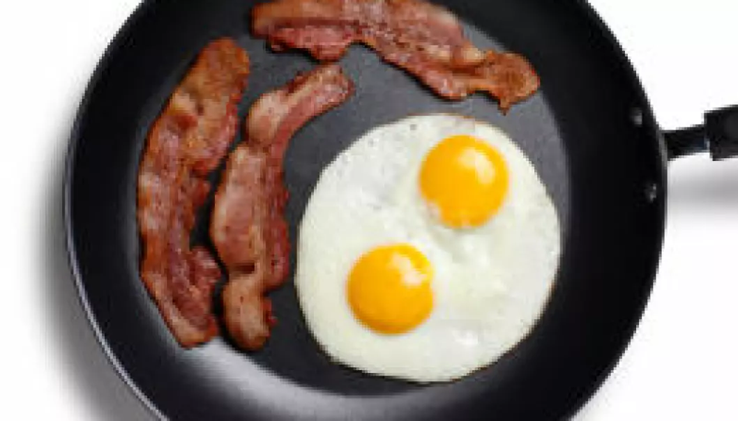 Egg og bacon er bra for gravide