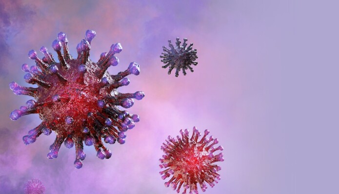 Virus består hovedsakelig av DNA eller RNA og en kapsel. Noen har også enzymer og en fettmembran med protein-pigger. Virus består hovedsakelig av DNA eller RNA og en kapsel. Noen har også enzymer og en fettmembran med protein-pigger.