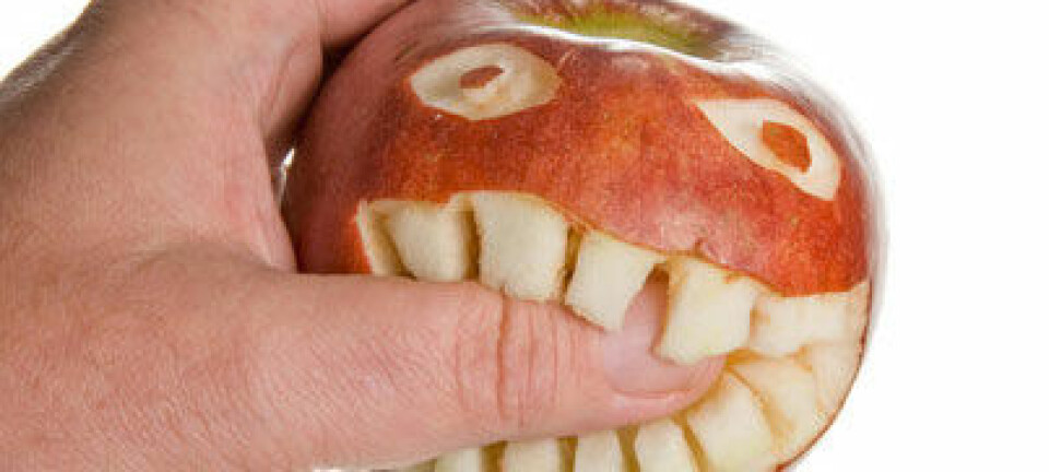 Folk med irritabel tarm tåler ikke den maten vi blir anbefalt å spise, som for eksempel epler, pærer og vannmelon. Colourbox.com