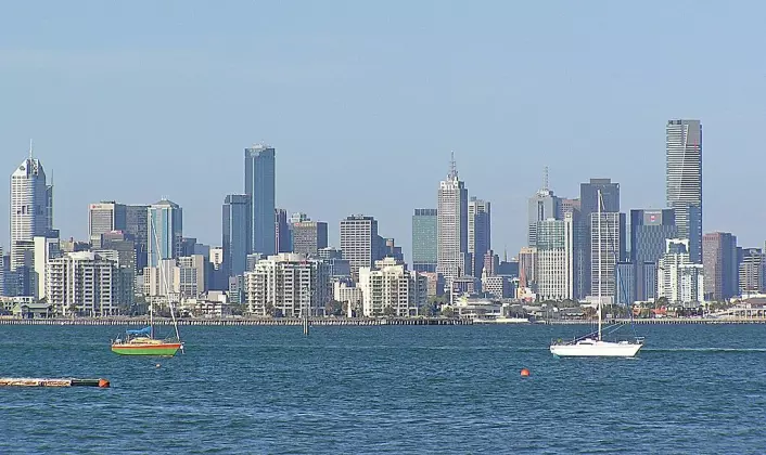 Melbourne havn, som ligger i delstaten Victoria, Australias nest mest befolkede delstat. (Foto: Donaldytong/Wikimedia Commons)
