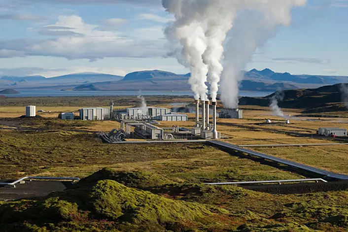 Nesjavellir geotermiske kraftverk i Þingvellir, Island (Foto: Gretar Ívarsson)