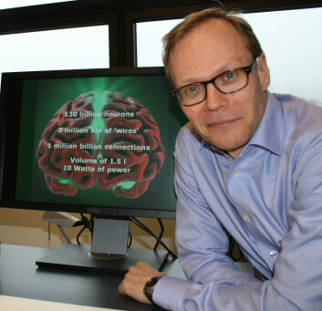 Jan Bjålies forskningsgruppe bidrar i Human Brain Project, hvor målet er å simulere hele hjernen. (Foto: Elin Fugelsnes) Jan Bjålies forskningsgruppe bidrar i Human Brain Project, hvor målet er å simulere hele hjernen. (Foto: Elin Fugelsnes)
