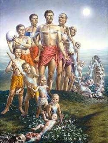 "Reinkarnasjon. Populær forestilling innen New Age." "Reinkarnasjon. Populær forestilling innen New Age."