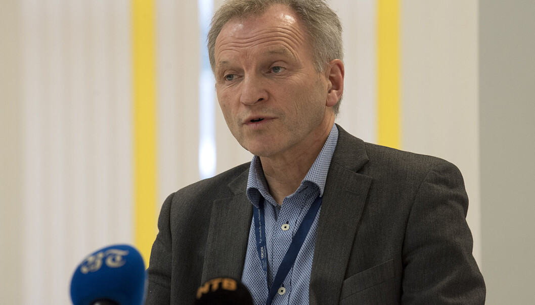 Sykehussjef Eivind Hansen konstaterer at tiltakene mot spredningen av koronasmitte virker. En prognose viser at Haukeland ikke kommer til å få flere enn 200 innlagte koronapasienter, sykehuset har kapasitet til dobbelt så mange. Sykehussjef Eivind Hansen konstaterer at tiltakene mot spredningen av koronasmitte virker. En prognose viser at Haukeland ikke kommer til å få flere enn 200 innlagte koronapasienter, sykehuset har kapasitet til dobbelt så mange.