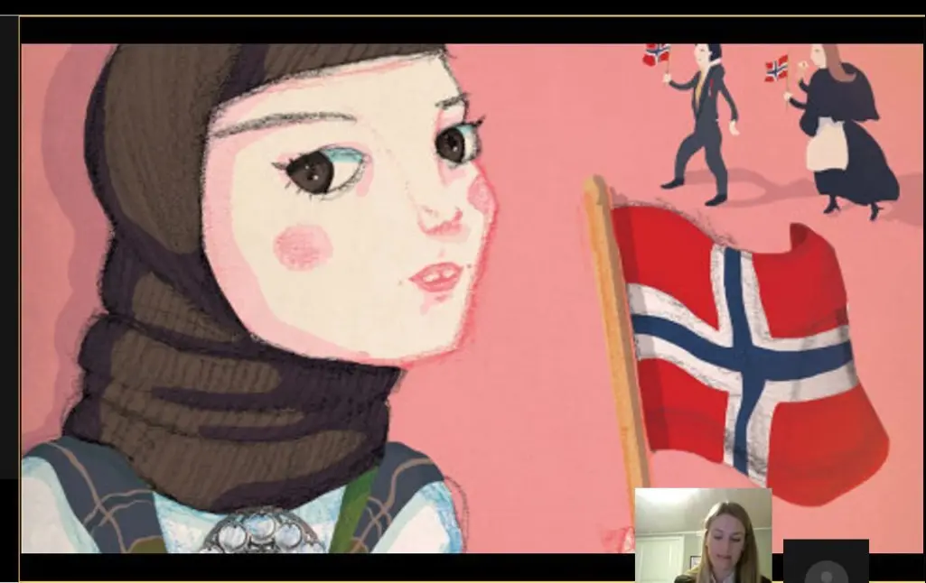 Historisk disputas: Skjermbilde fra disputasen til Ann-Torill Tørrisplass som foregikk over Skype. Historisk disputas: Skjermbilde fra disputasen til Ann-Torill Tørrisplass som foregikk over Skype.