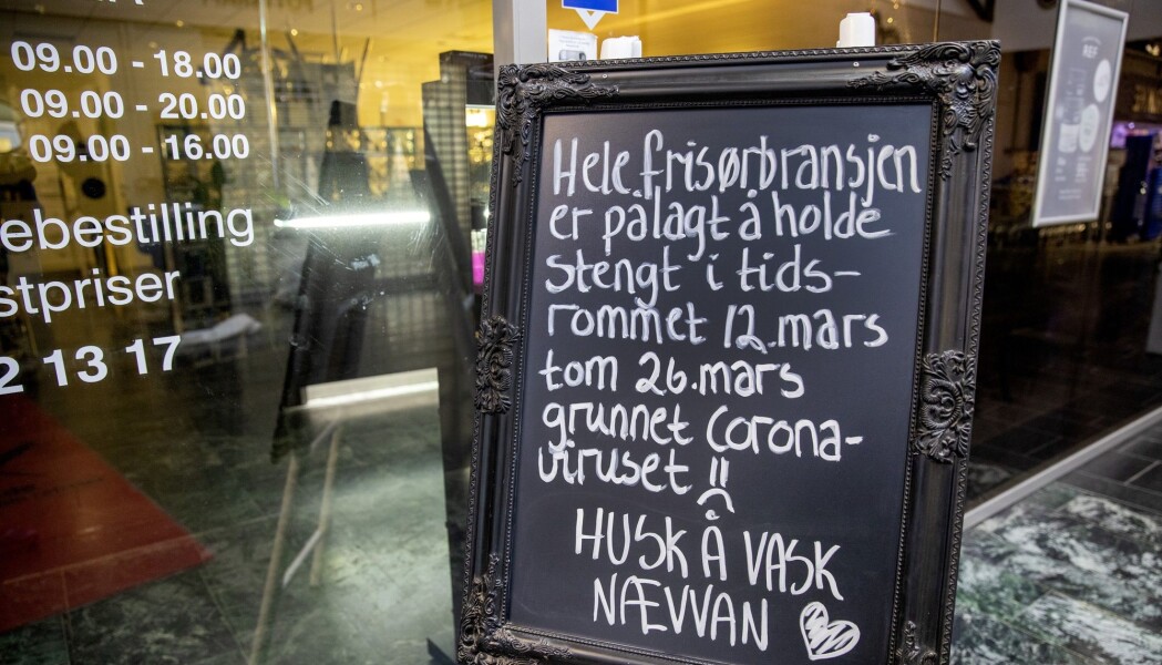 Frisør som er stengt på Lade i Trondheim. Frisør som er stengt på Lade i Trondheim.