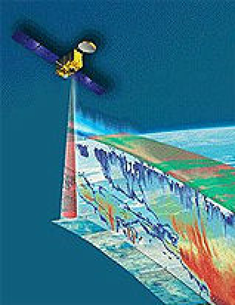 'Den europeisk-japanske satellitten EarthCARE vil bidra til bedre forståelse av skyer og strålingsbalansen i atmosfæren. (Ill: ESA)'