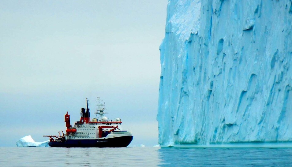 Kontrasten til regnskog kunne ikke vært større: Det tyske forskningsfartøyet Polarstern, på tokt for å finne prøver som kan gi hint om hvordan det så ut på Antarktis i Krittida.