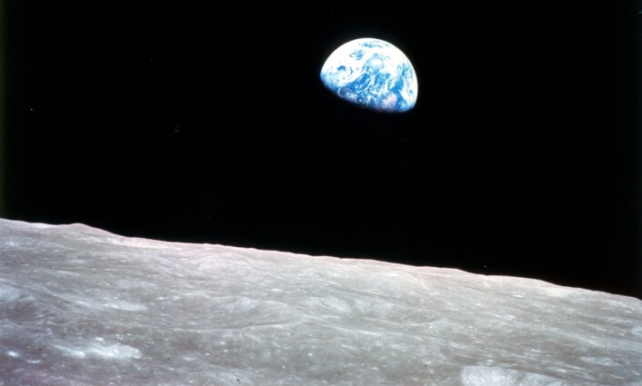 Vår næraste nabo i rommet er danna av restane frå jordas tvillingplanet. (Foto: NASA) Vår næraste nabo i rommet er danna av restane frå jordas tvillingplanet. (Foto: NASA)