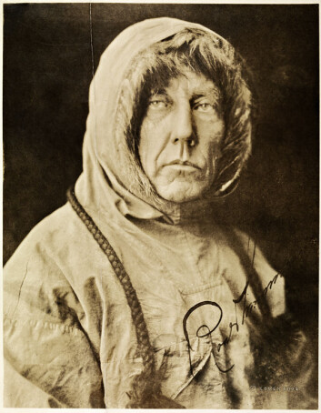 Et av de mest kjente bildene av Roald Amundsen forestiller ham som en hardbarket eventyrer. Men det viser også hvor dyktig han var til å tilegne seg kunnskap fra inuittene. Bekledning og utstyr til hans mange ekspedisjoner var tydelig inspirert av hans opphold blant netsilikene på Grønland. (Foto: Lomen Bros/Nasjonalbiblioteket) Et av de mest kjente bildene av Roald Amundsen forestiller ham som en hardbarket eventyrer. Men det viser også hvor dyktig han var til å tilegne seg kunnskap fra inuittene. Bekledning og utstyr til hans mange ekspedisjoner var tydelig inspirert av hans opphold blant netsilikene på Grønland. (Foto: Lomen Bros/Nasjonalbiblioteket)