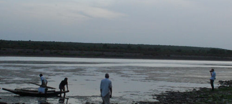 Bredden av elva Krishna, Nalgonda district, Andhra Pradesh. Asle Rønning