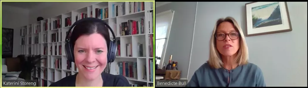 Katerini Storeng snakker med Benedicte Bull om WhatsApp og pandemien.