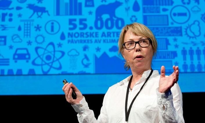 Gørill Kristiansen har ledet mye av arbeidet med Forskningsrådets store klimaforskningsprogram. Hun fortalte historier fra hva som foregår på ”innsiden” av et forskningsprogram i Forskningsrådet. (Foto: Thomas Keilman) Gørill Kristiansen har ledet mye av arbeidet med Forskningsrådets store klimaforskningsprogram. Hun fortalte historier fra hva som foregår på ”innsiden” av et forskningsprogram i Forskningsrådet. (Foto: Thomas Keilman)