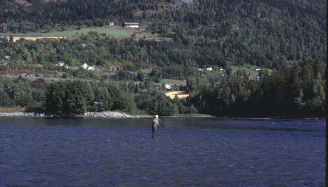 Fluefiske er en effektiv måte å fange harr på. Her på feltarbeid i Gudbrandsdalslågen på 1990-tallet. Fluefiske er en effektiv måte å fange harr på. Her på feltarbeid i Gudbrandsdalslågen på 1990-tallet.