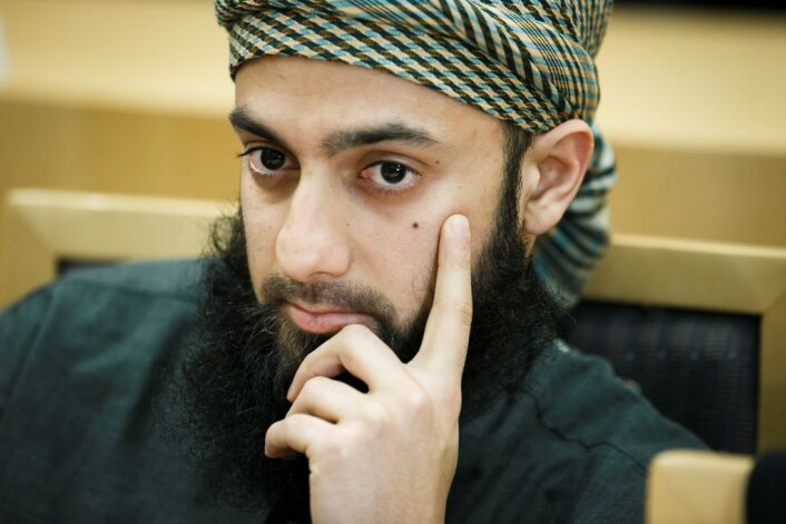 Ubaydullah Hussain er blant annet tiltalt for hatefulle ytringer etter at han skal ha hetset Amal Aden for hennes homofile legning. Dommen faller 7. februar i år. (Foto: Heiko Junge/ NTB scanpix) Ubaydullah Hussain er blant annet tiltalt for hatefulle ytringer etter at han skal ha hetset Amal Aden for hennes homofile legning. Dommen faller 7. februar i år. (Foto: Heiko Junge/ NTB scanpix)