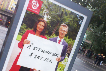 En av Arbeiderpartiets valgplakater like før kommunevalget 2011, her ved Vaterlandsbrua på Grønland i Oslo. Libe Rieber-Mohn, førstekandidat for Arbeiderpartiet i Oslo, og statsminister Jens Stoltenberg. (Foto: Andreas R. Graven) En av Arbeiderpartiets valgplakater like før kommunevalget 2011, her ved Vaterlandsbrua på Grønland i Oslo. Libe Rieber-Mohn, førstekandidat for Arbeiderpartiet i Oslo, og statsminister Jens Stoltenberg. (Foto: Andreas R. Graven)